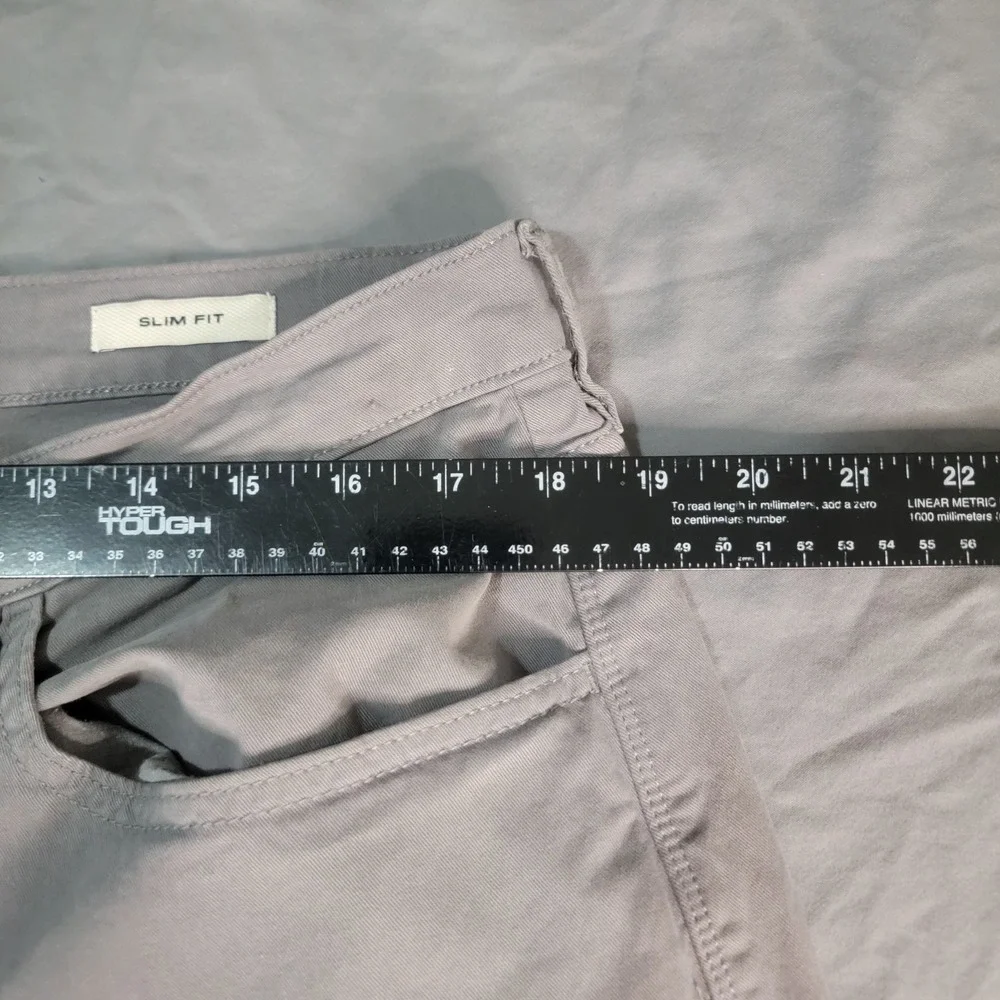 Flint And Tinder Huckberry 365 Pants Men's 36x32 Gray Slim Fit Stretch Chino